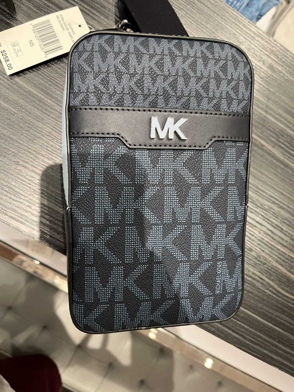 Michael Kors Cooper Medium KORS Logo Sling Pack NWT blue multi